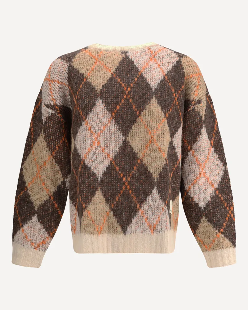 Emporio Armani Rhombus Sweater Male Brown