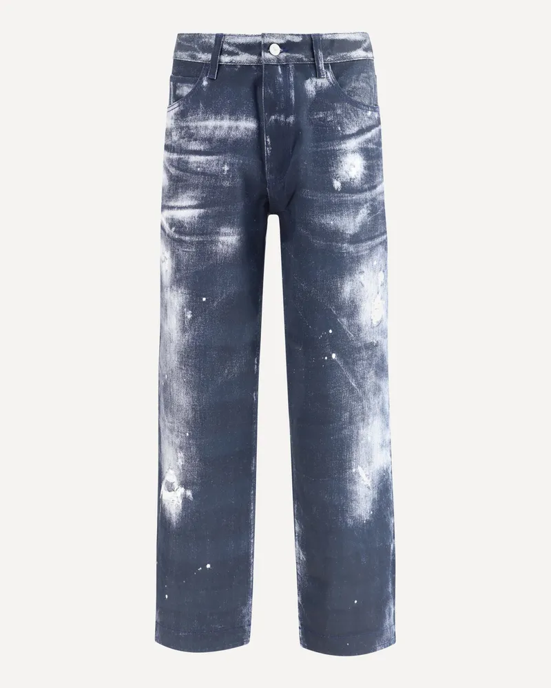 Emporio Armani Denim print Pants Male Multicolour