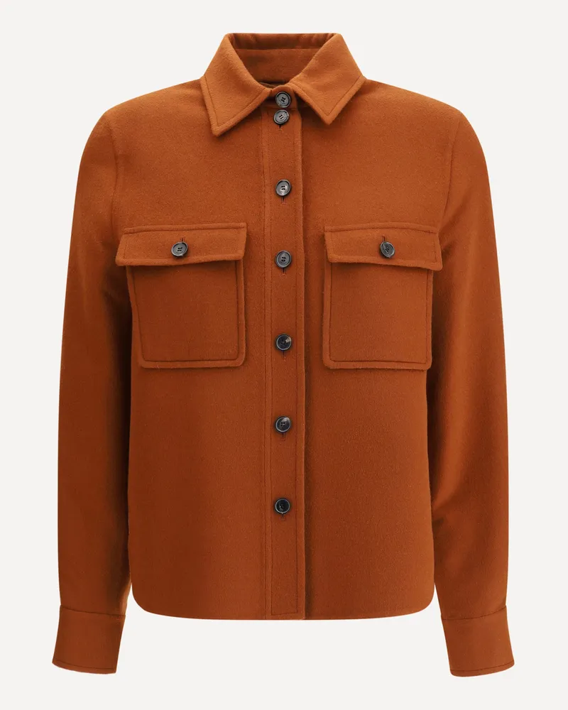 Loro Piana Yannis Shirt Jacket Female Orange