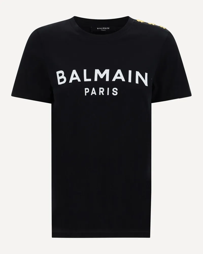 Balmain Logoed T-Shirt Female Black