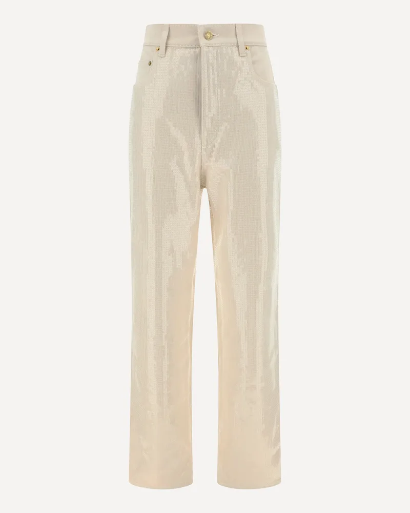 Golden Goose Denim Pants Female Beige