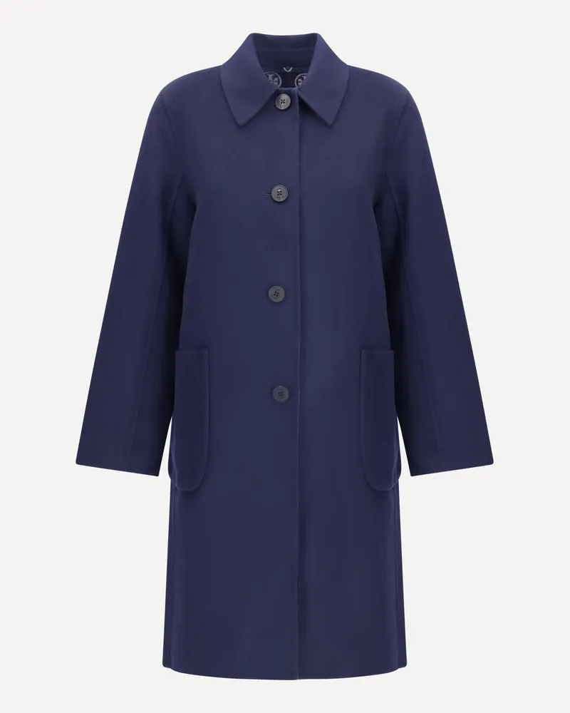 Tory Burch Reversible double-face Wool Coat Female Blue