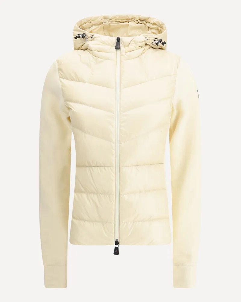 Moncler Jacket with sleeves in contrast Female Cream