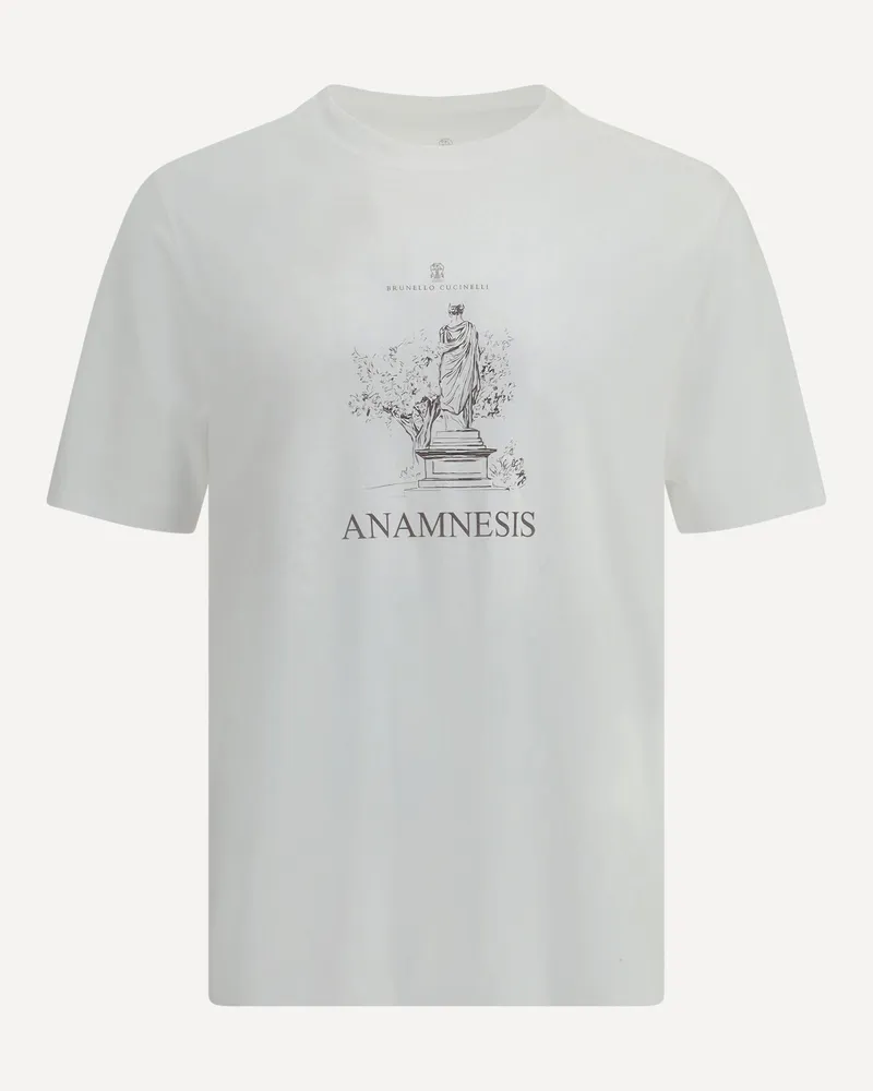 Brunello Cucinelli Logoed T-shirt Male White