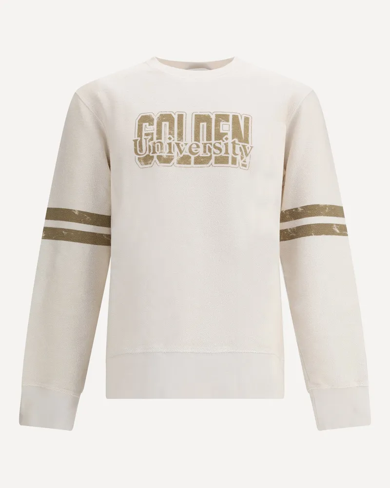 Golden Goose Reverse Sweatshirt Male Beige