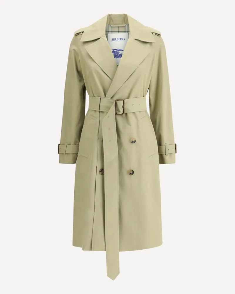 Burberry Cotton Trench Coat Female Beige