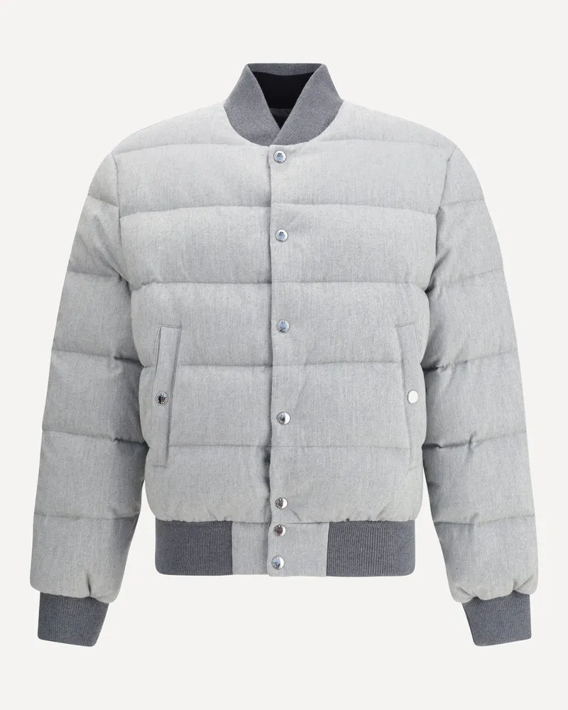 Dolce & Gabbana Reversible Down Jacket Male Grey