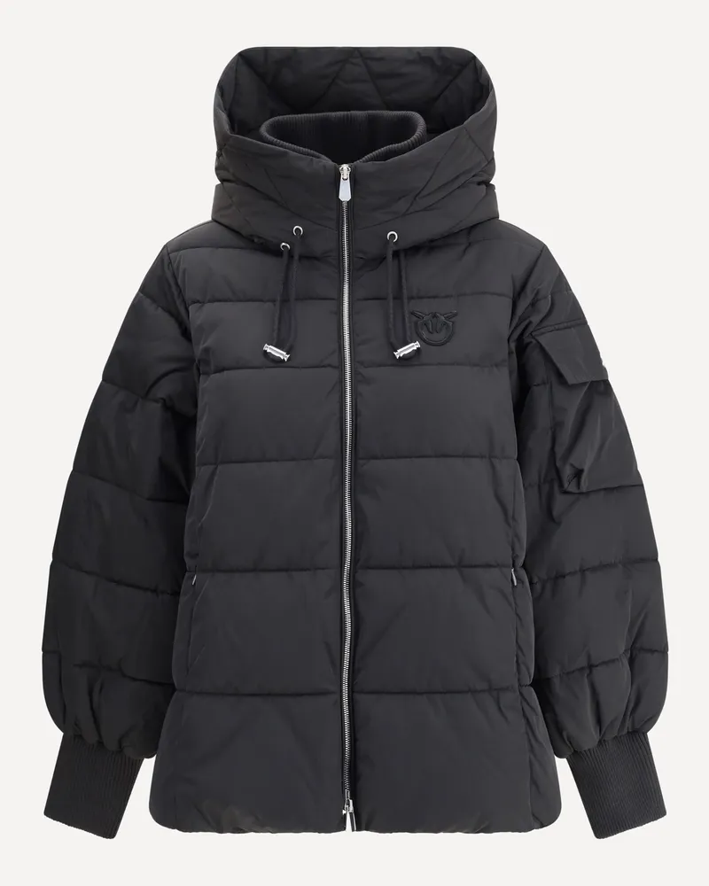 Pinko Logo Down Jacket Female Black