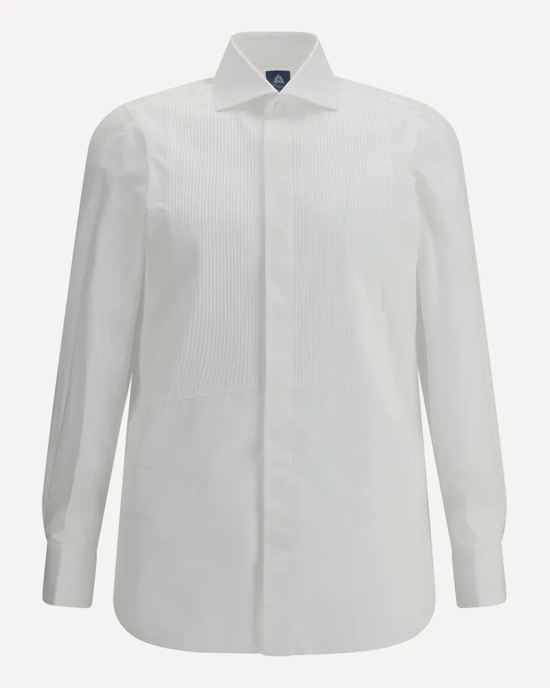 Finamore 1925 Tuxedo Shirt Male White