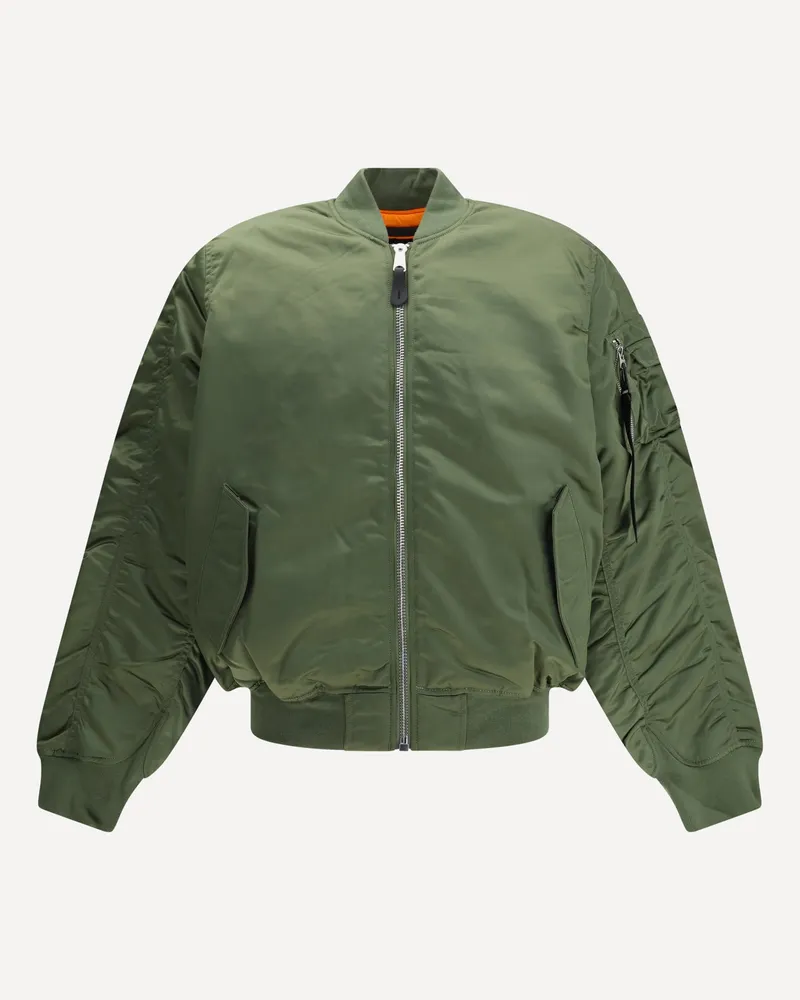Alpha Industries MA-1 UV Bomber Jacket Male Green