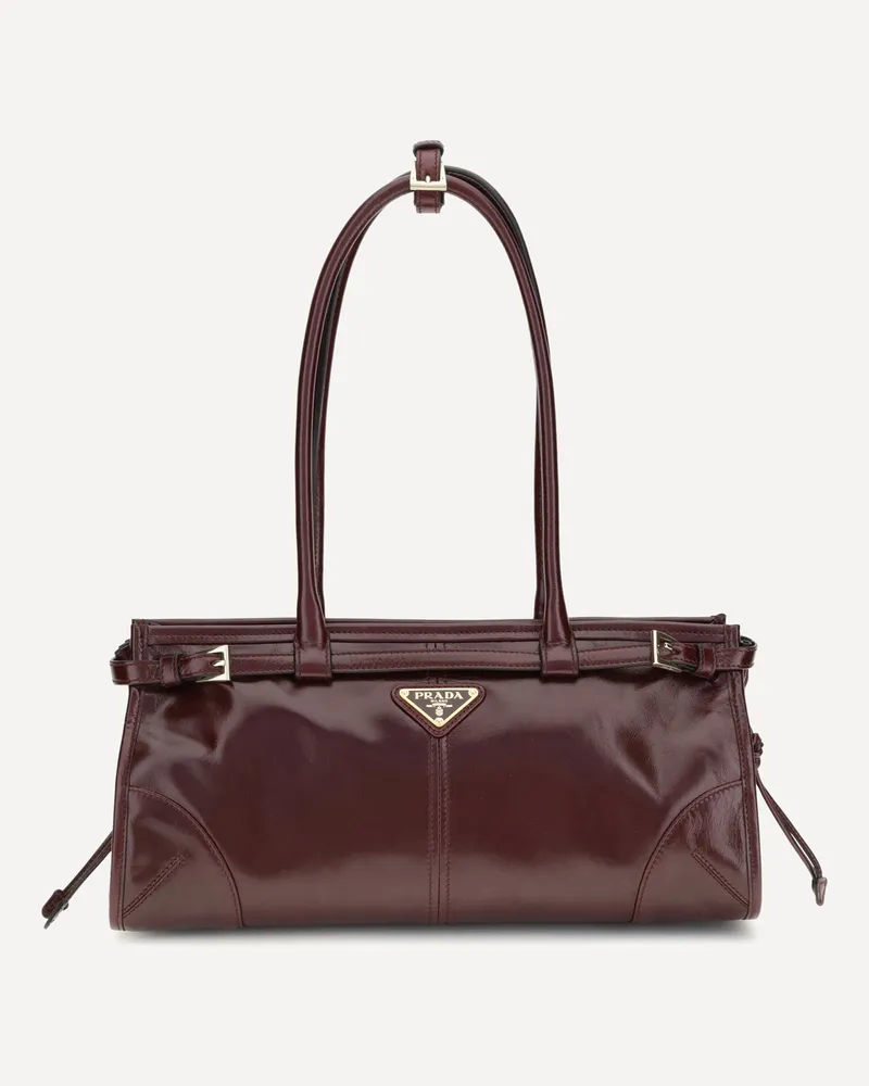 Prada Shoulder Bag Female Bordeaux
