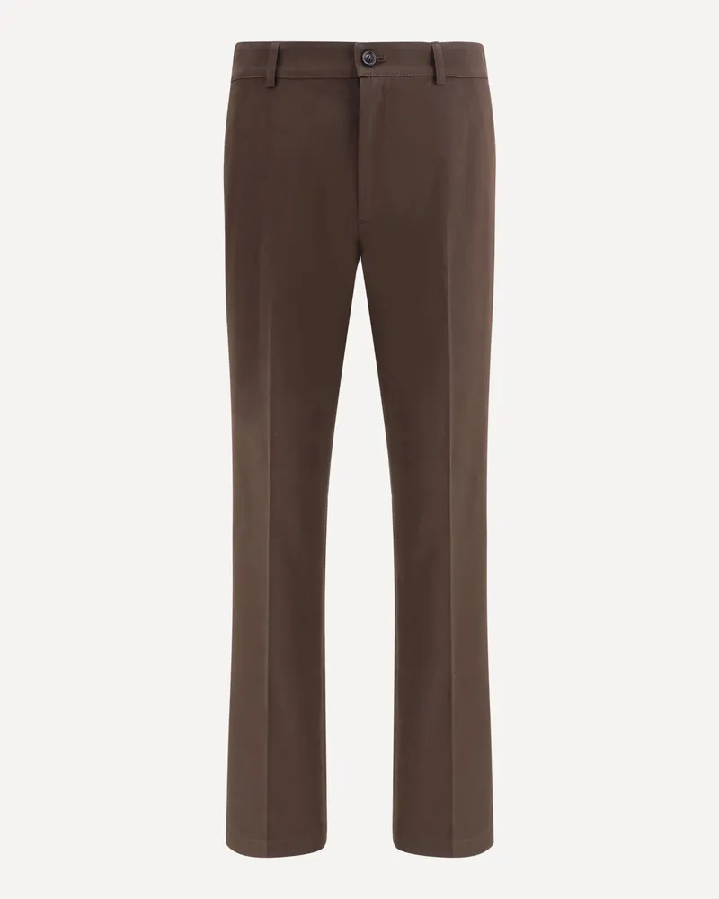 Burberry Cotton Chino Pants Male Brown