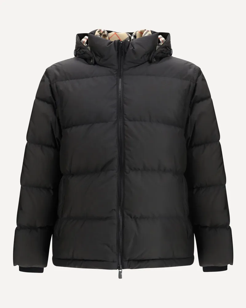 Burberry Hooded puffer Jacket Male Black