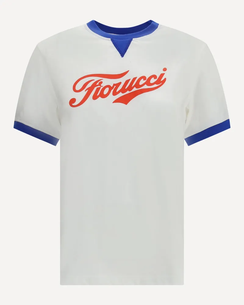 Fiorucci Varsity Logo Regular T-Shirt Female White