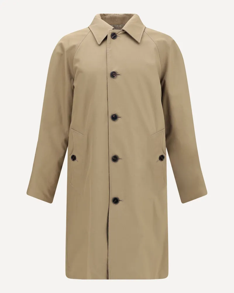 Burberry Chevington Reversible Coat Male Brown