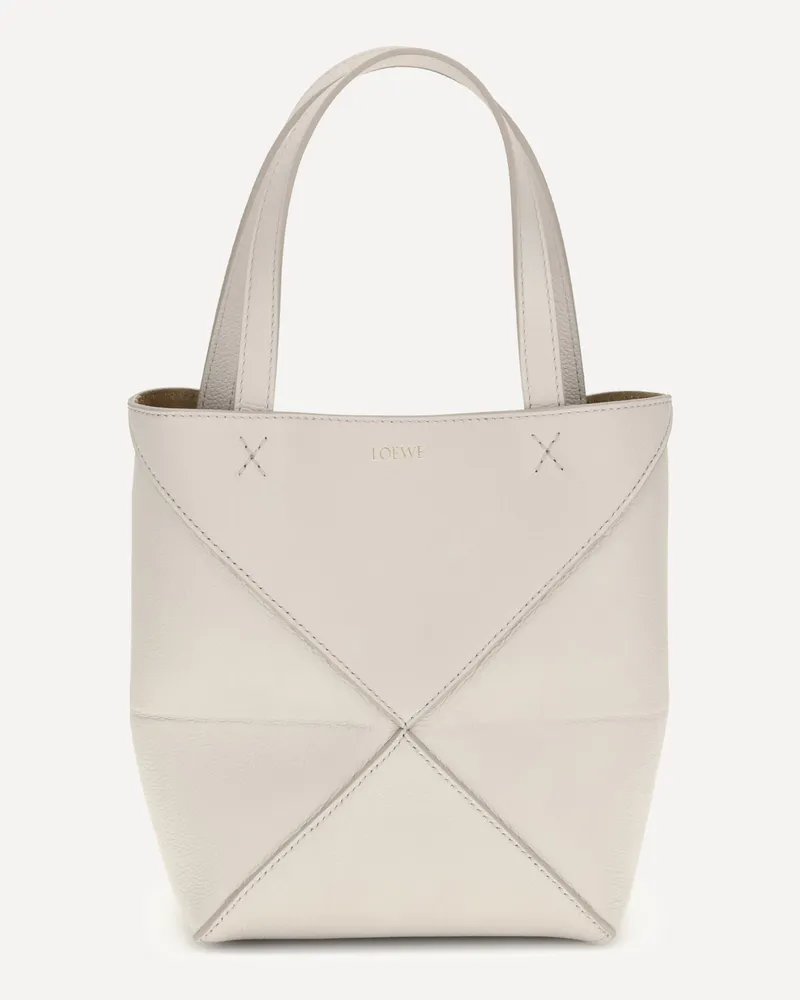Loewe Puzzle Fold mini Tote Bag Female White