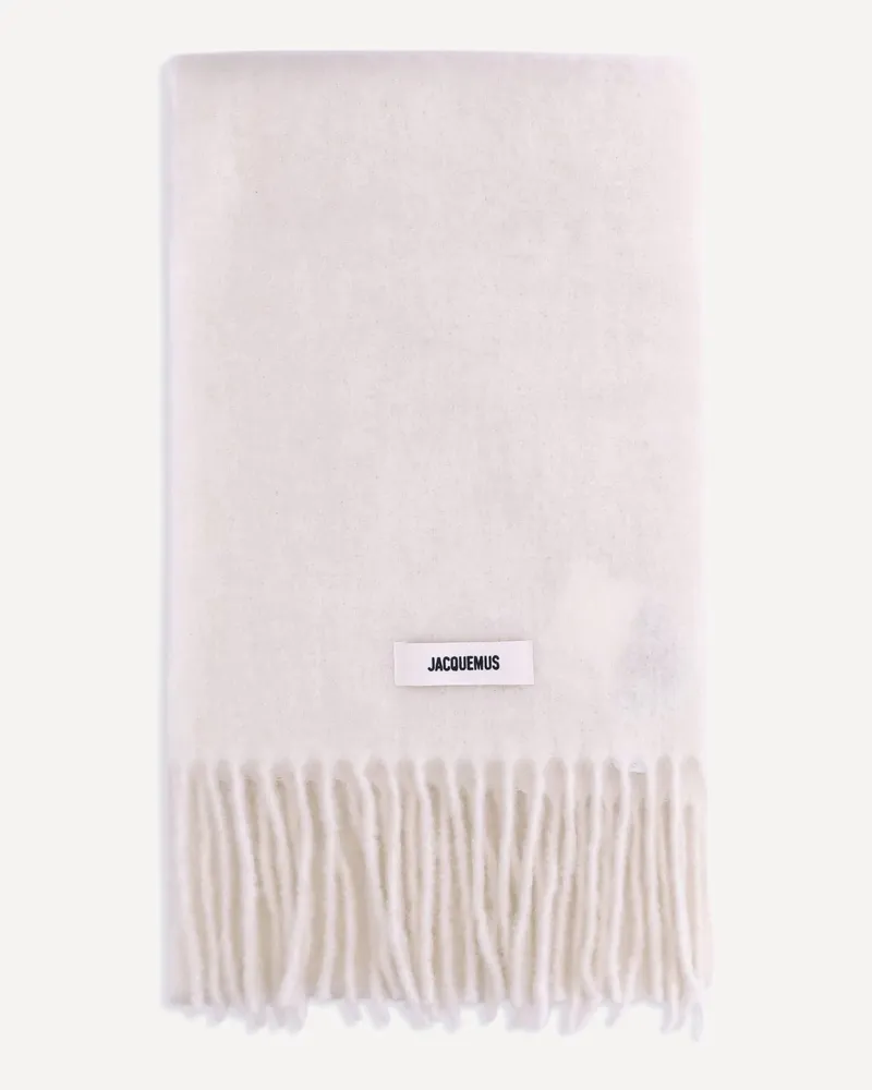 Jacquemus Fringed Scarf Female White