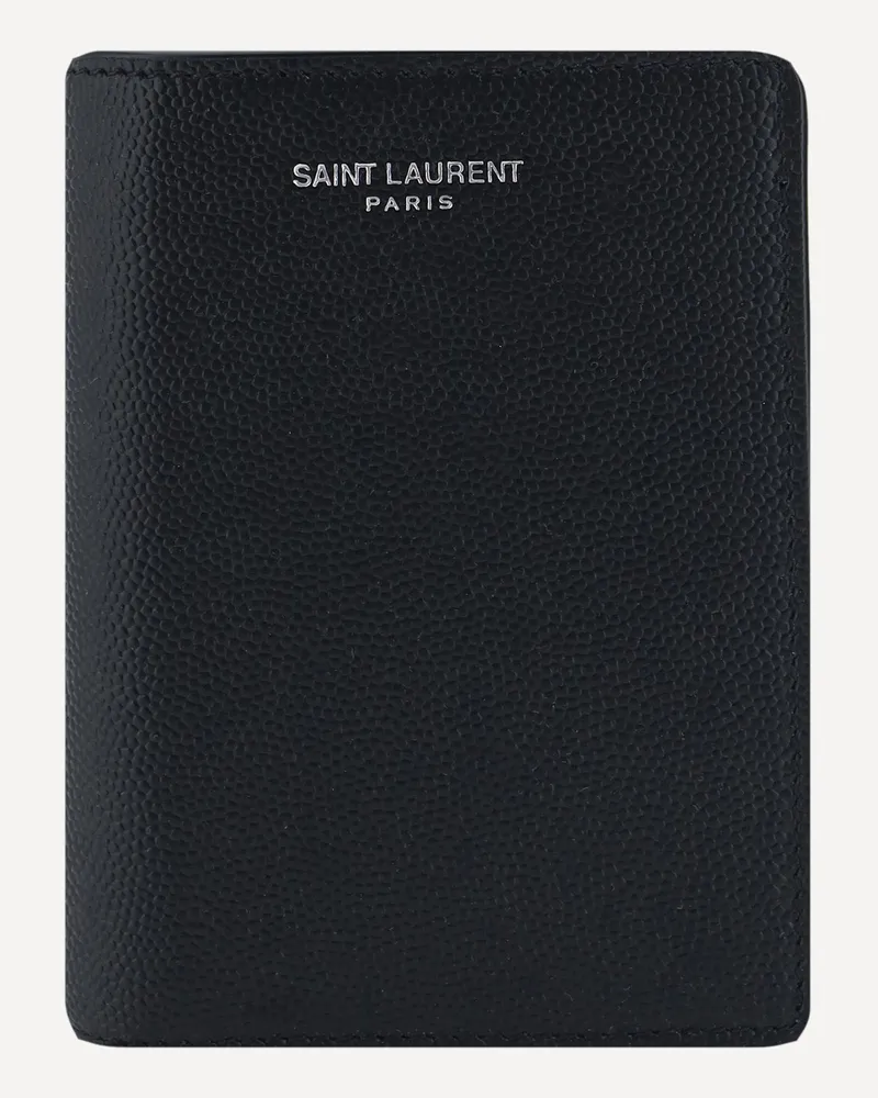Saint Laurent Embossed Wallet Male Black