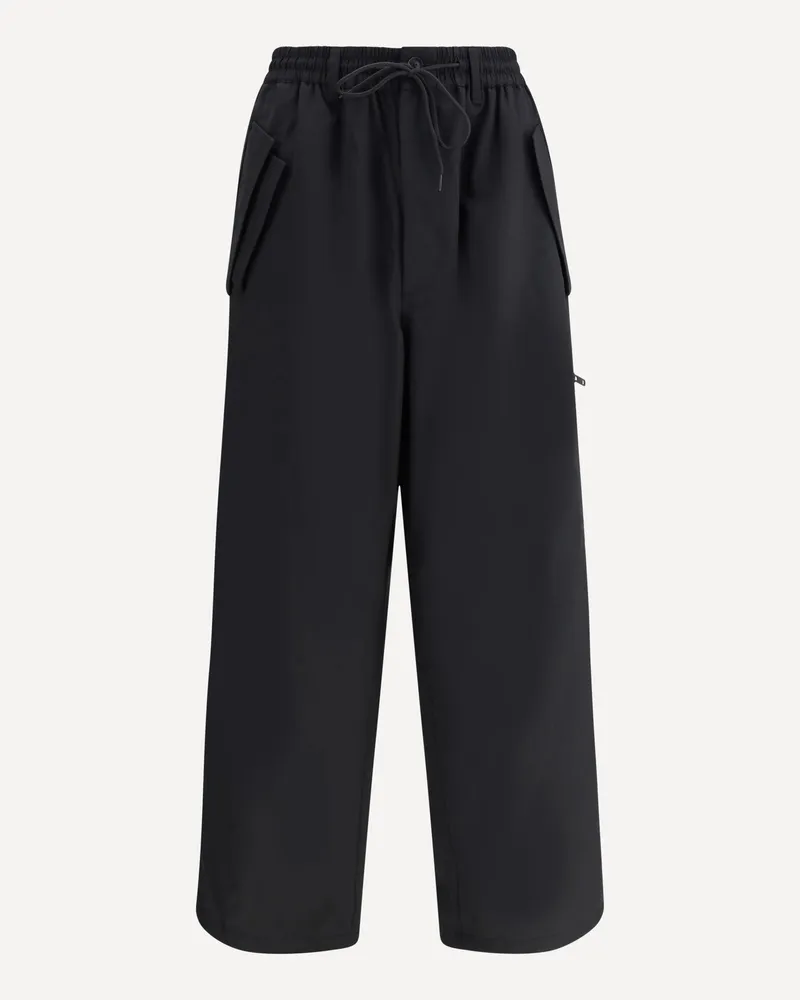 Y-3 Wool straight-leg Pants Male Black