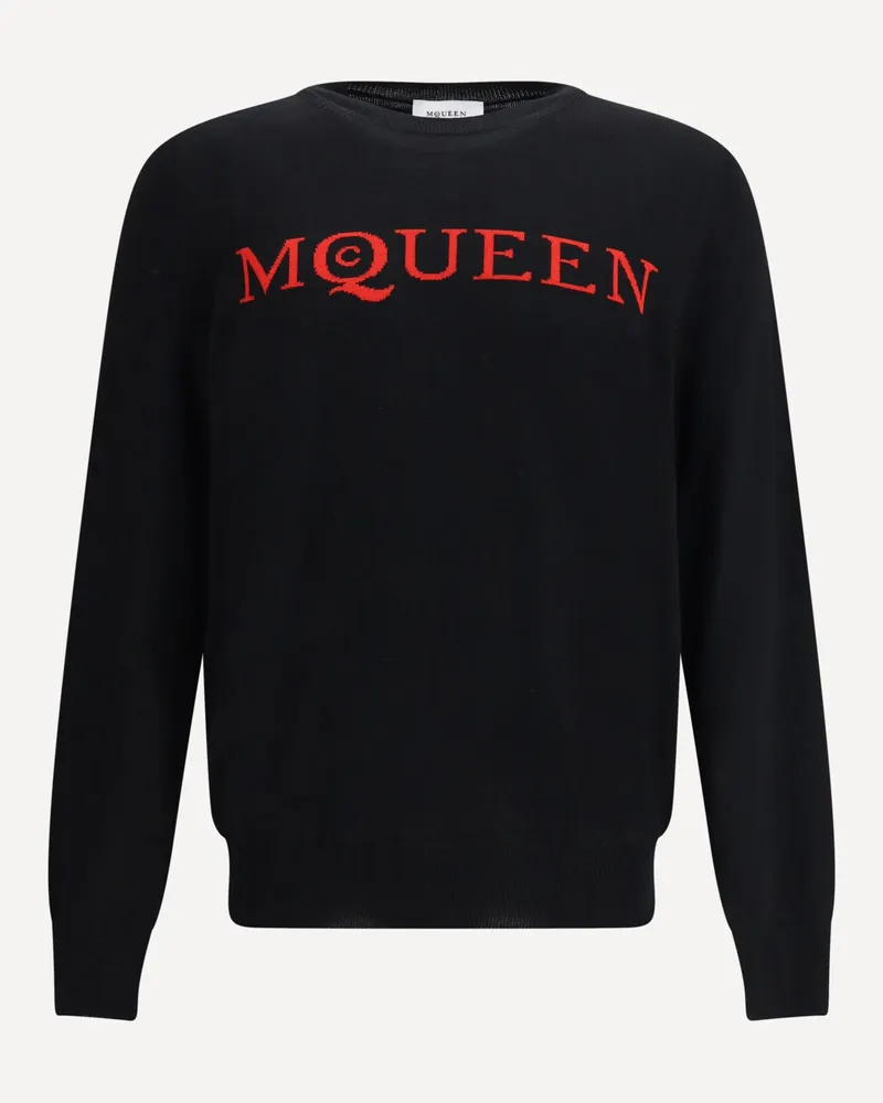 Alexander McQueen Logoed wool Sweater Male Black