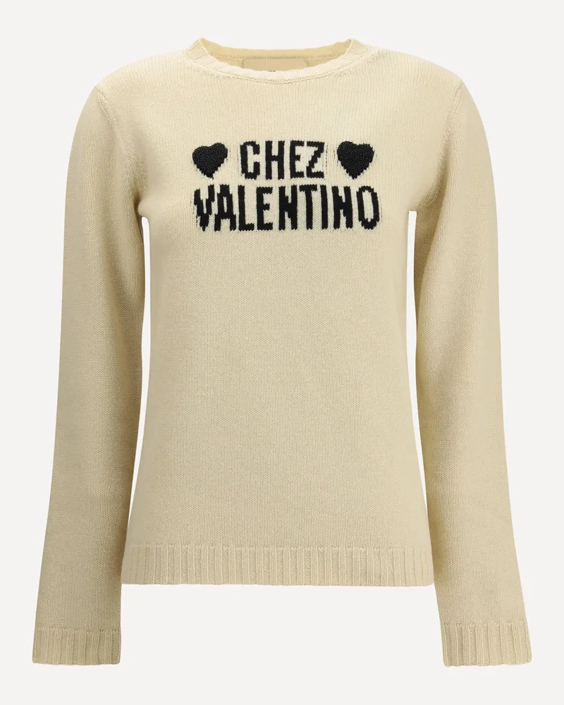 Valentino Garavani Chez Valentino wool Sweater Female Cream