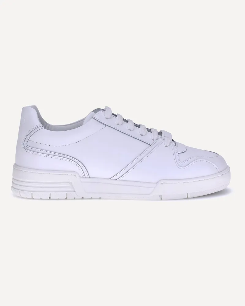 Moschino Leather Sneakers Female White