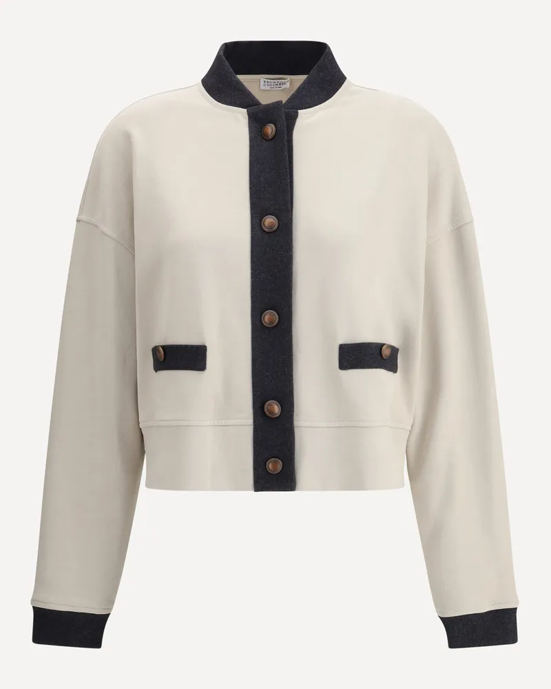 Brunello Cucinelli Plush Cardigan Female Grey