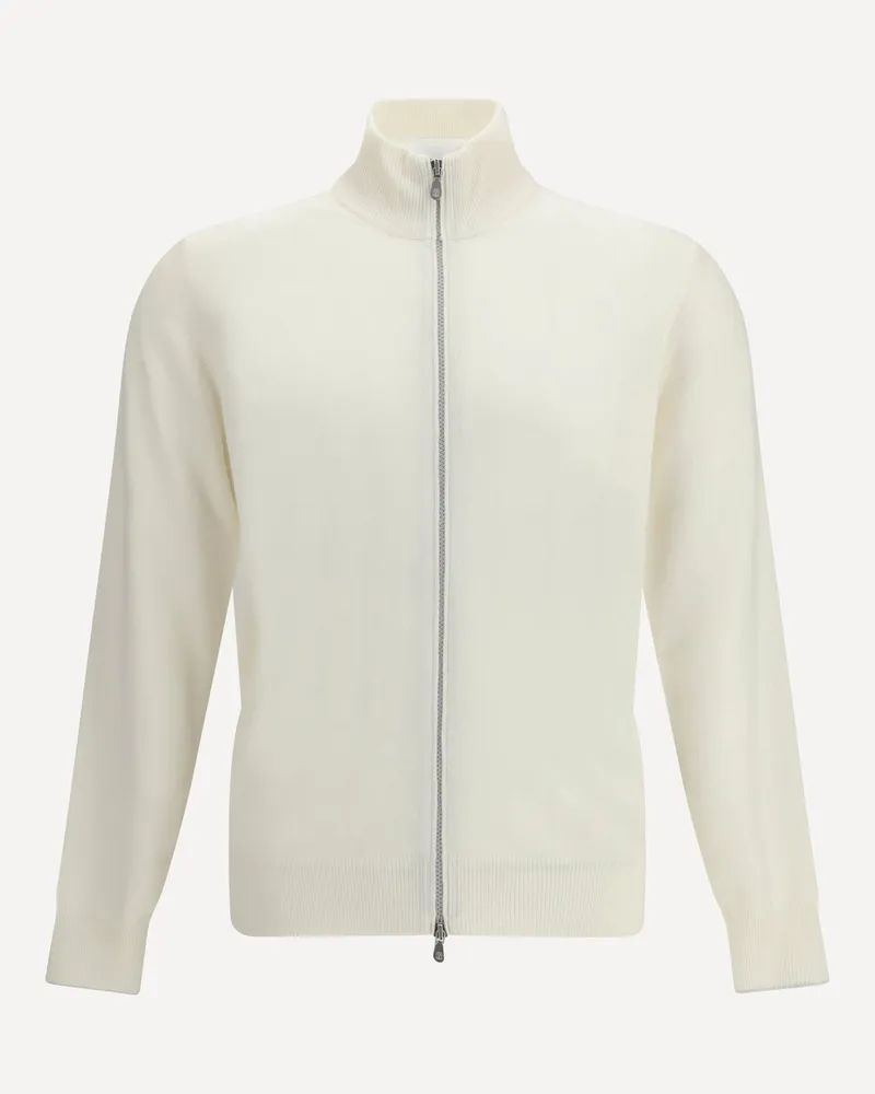 Brunello Cucinelli Pure cashmere Cardigan Male White