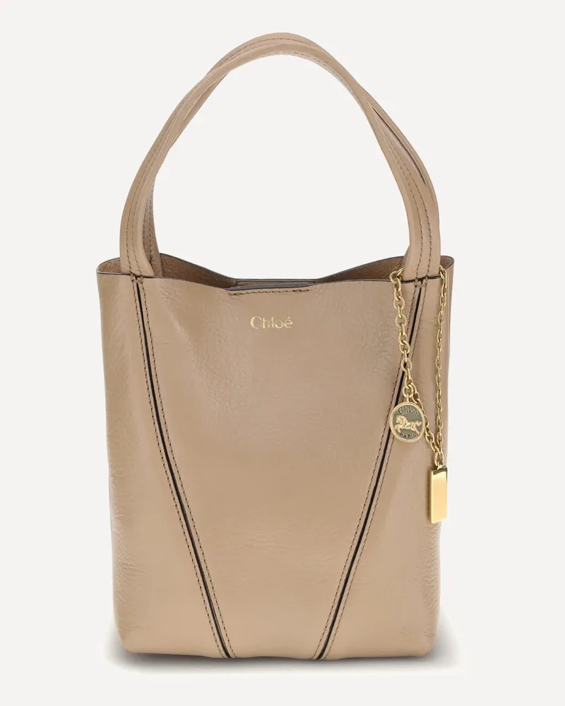 Chloé Spin Shoulder Bag Female Beige