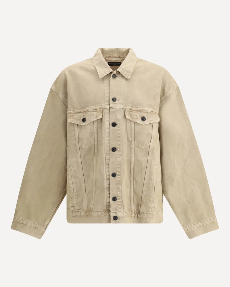 Balenciaga Oversized denim Jacket Male Beige