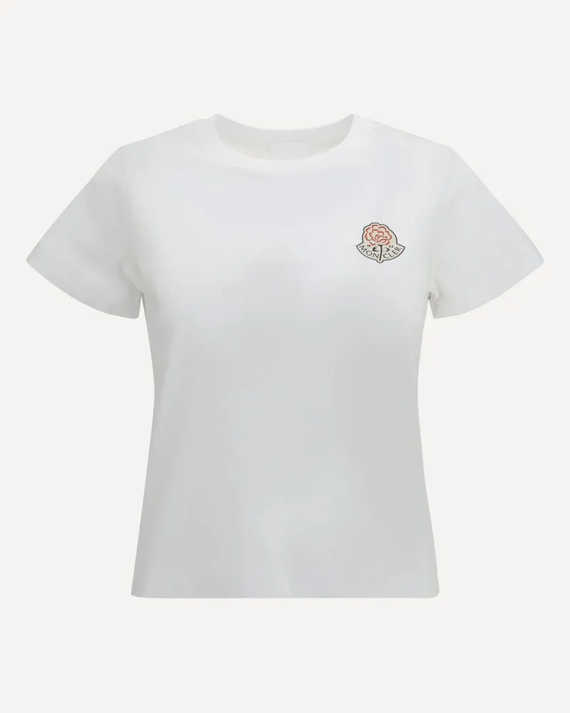 Moncler logo cotton T-shirt Female White