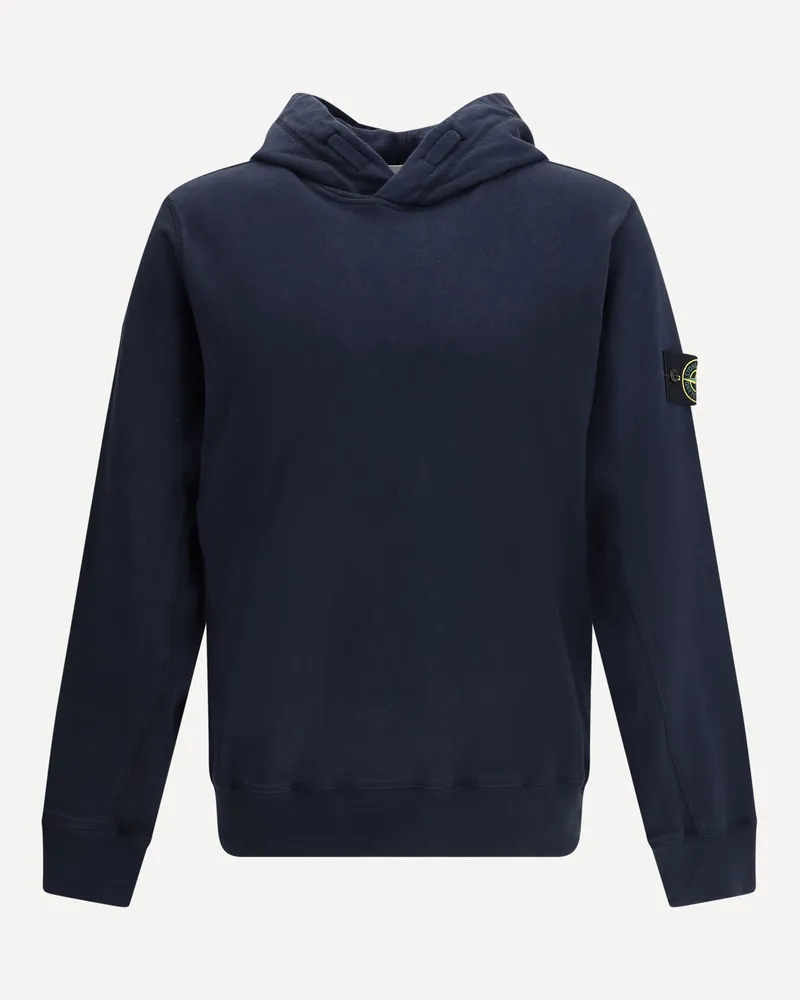 Stone Island Hoodie Male Blue