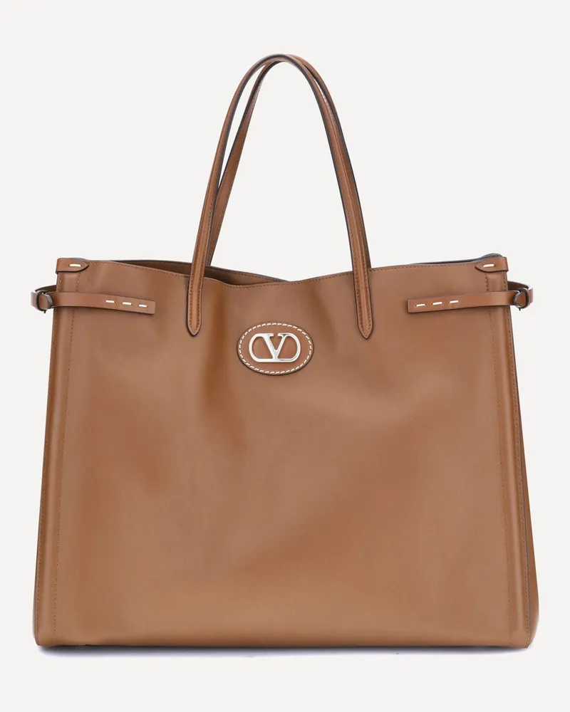 Valentino Garavani Large Antibes Tote Bag Female Brown