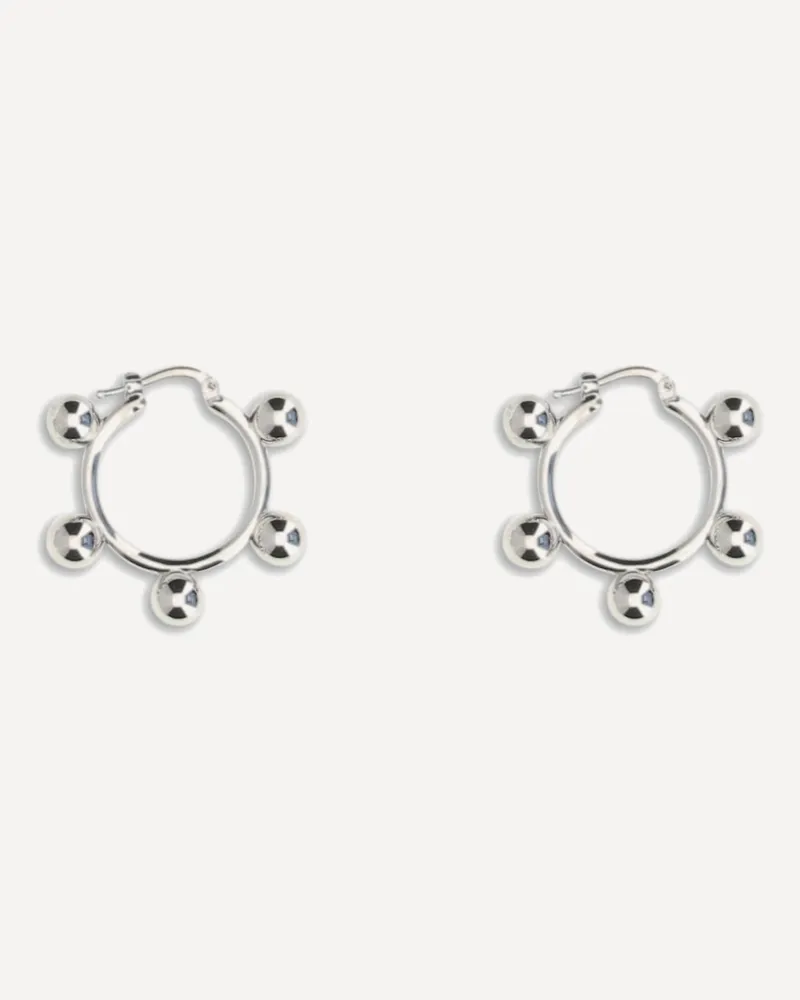 Jil Sander Hoop Earrings Female Silver