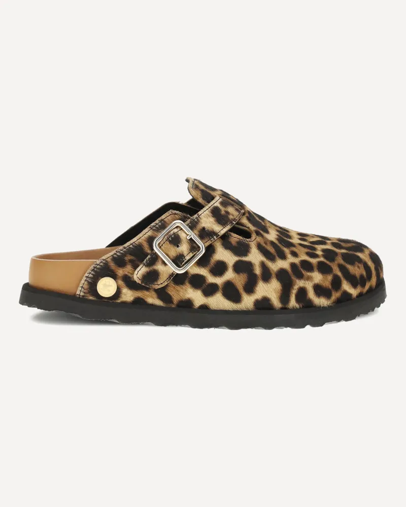 Birkenstock Boston Pony Hair Mules Female Multicolour