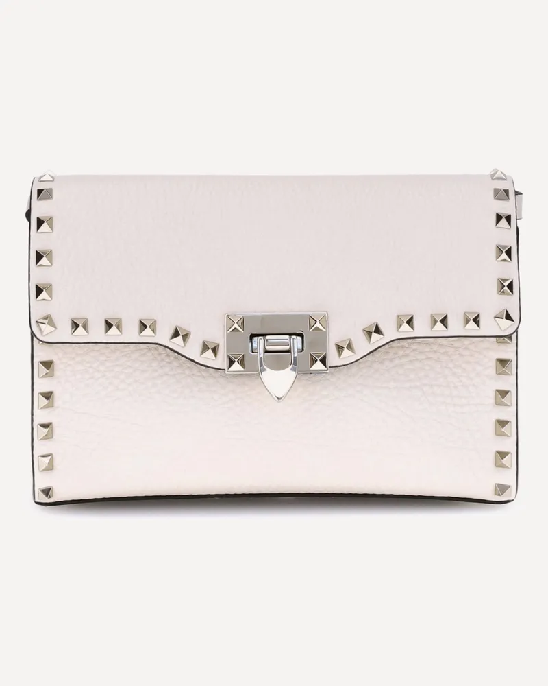 Valentino Garavani Rockstud Shoulder Bag Female Cream
