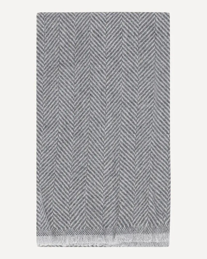 Brunello Cucinelli Cashmere Scarf Male Grey