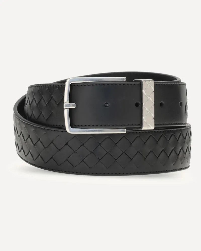 Bottega Veneta Intrecciato Belt Male Black