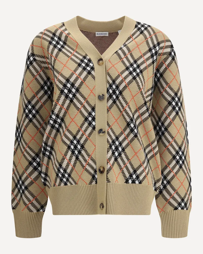 Burberry Archivio Check Cardigan Female Brown