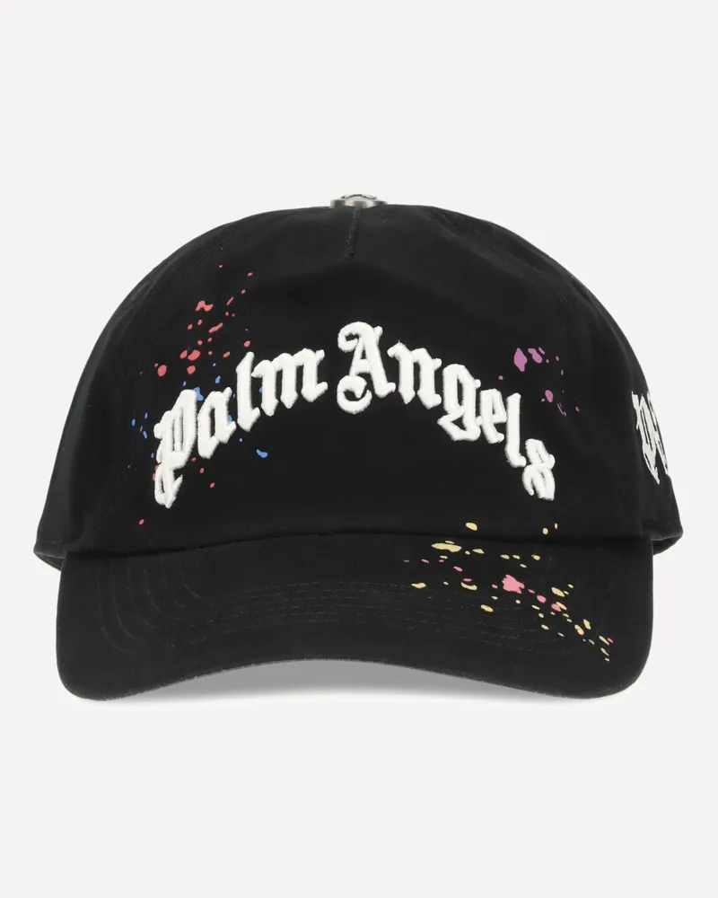 Palm Angels Logo Baseball Hat Male Black