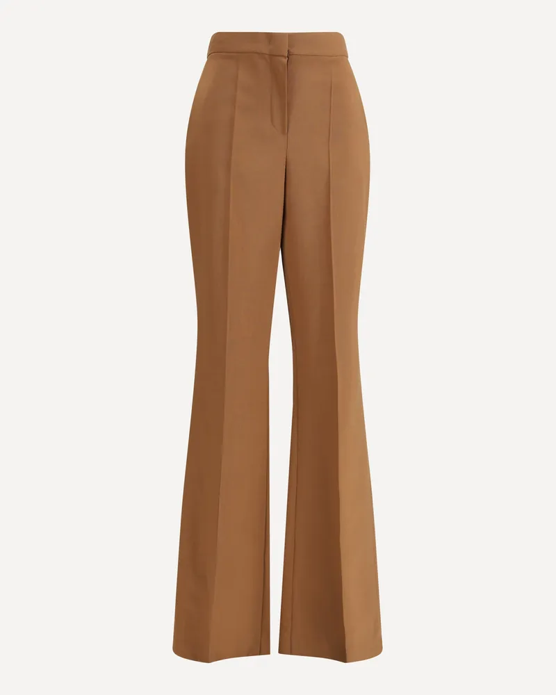 Fendi Wool charleston Pants Female Brown