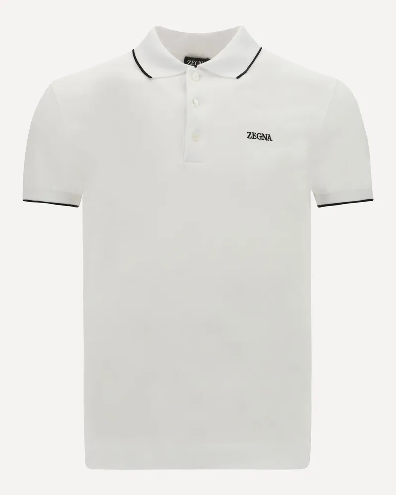 Ermenegildo Zegna Polo Shirt Male White
