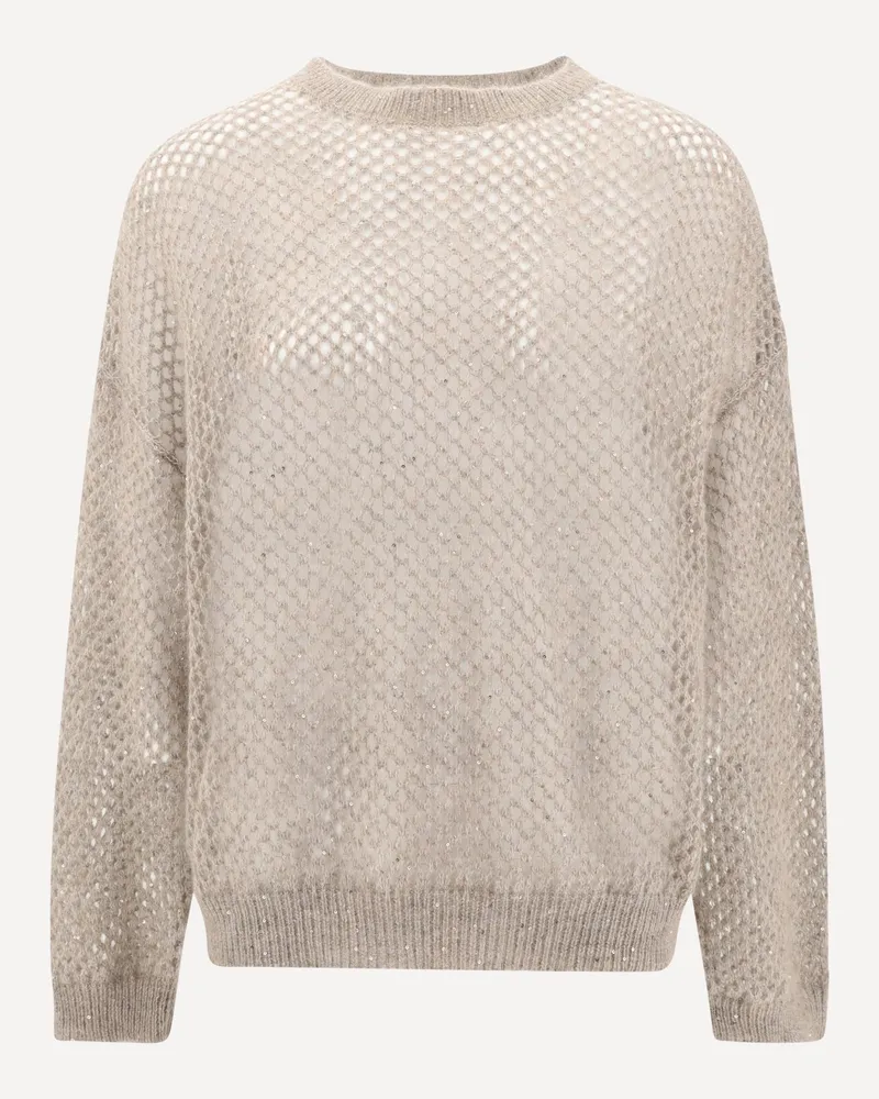 Brunello Cucinelli Mohair Sweater Female Beige