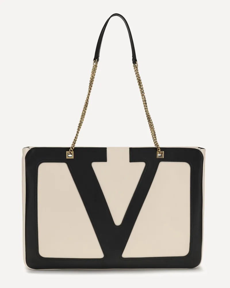 Valentino Garavani Large Viva Superstar Shoulder Bag Female Cream