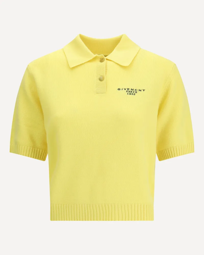 Givenchy Short Sleeve Polo Female Yellow