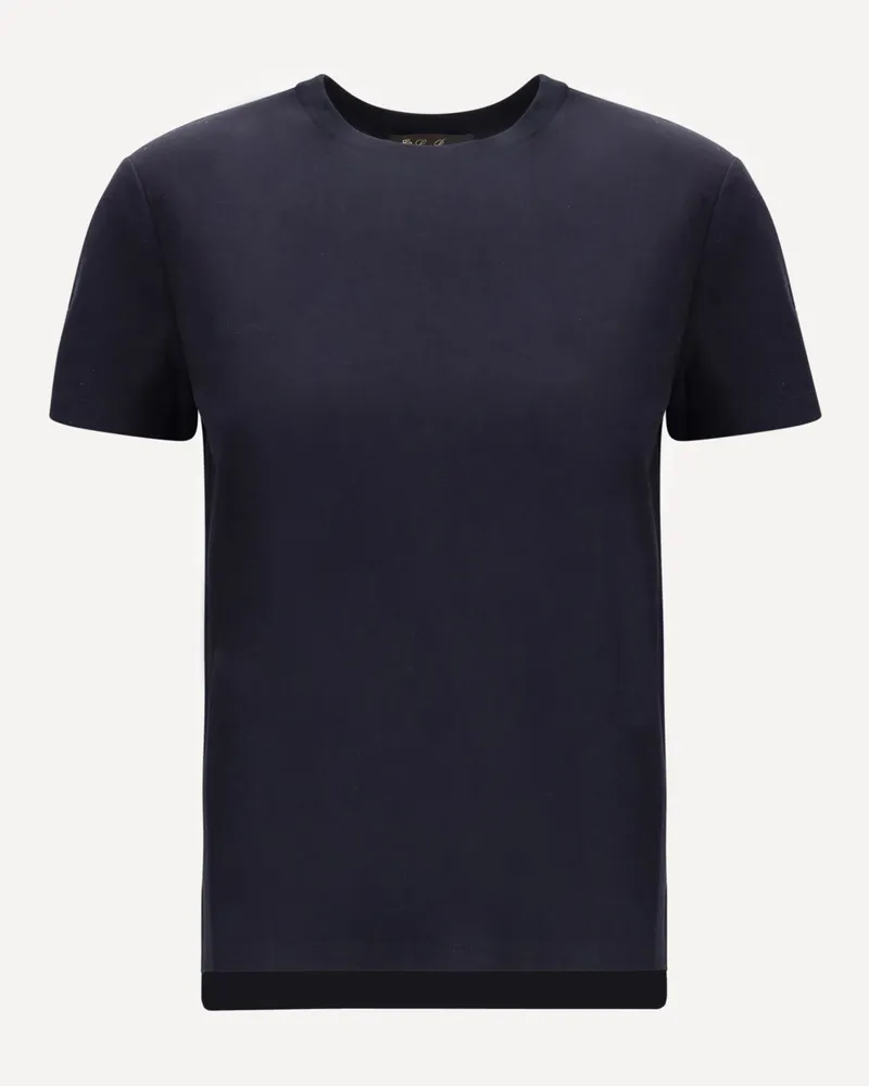 Loro Piana Cotton T-Shirt Female Blue