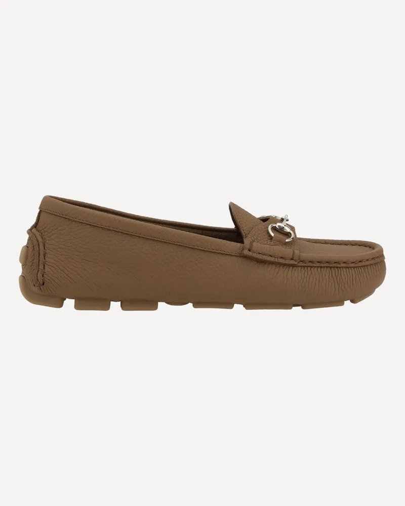 Gucci Driver Loafers Female Brown