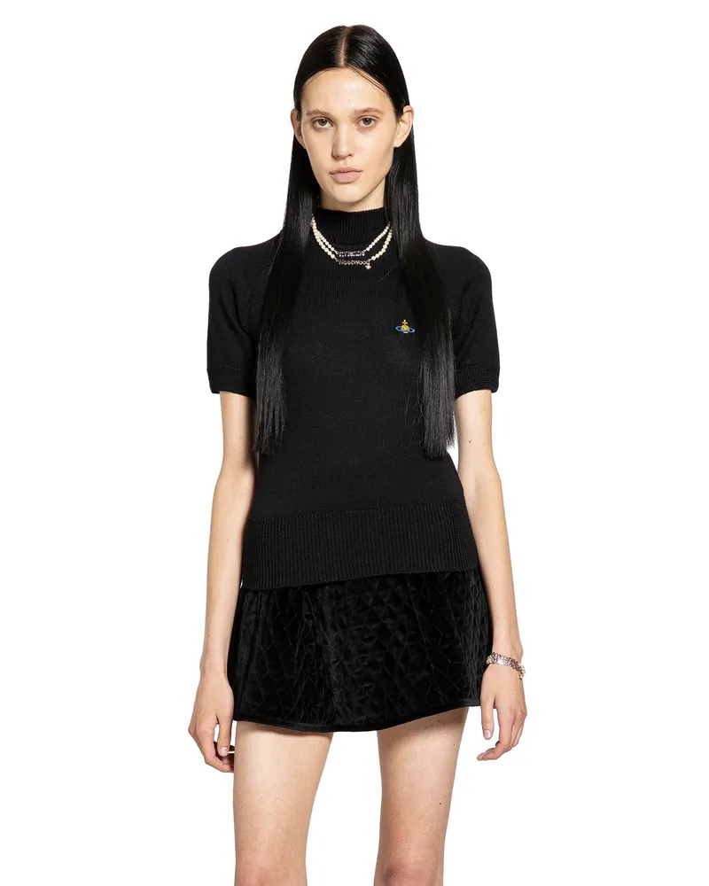 Vivienne Westwood Bea Turtleneck Top Black