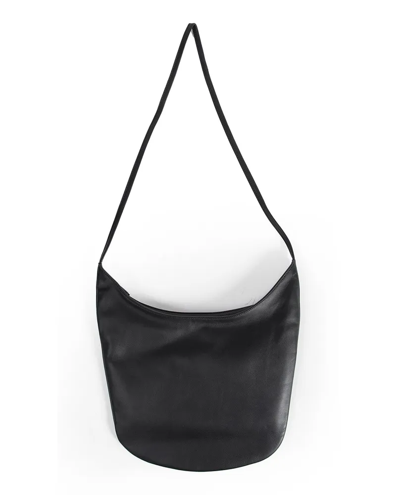 The Row N/S Izzy Bag in Leather Black