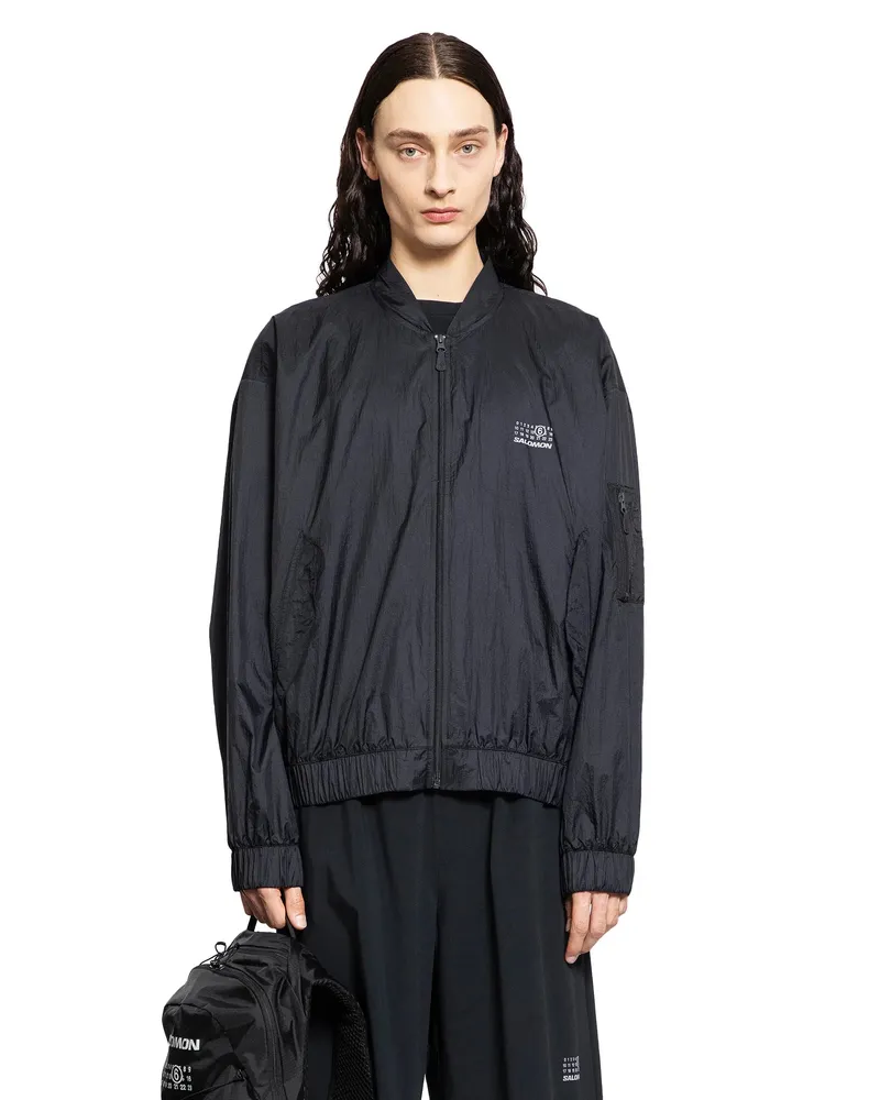 Maison Margiela Salomon Collaboration Nylon Sports Jacket Black